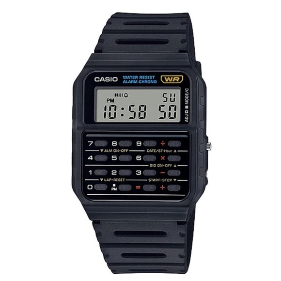 Casio Calculator Watch Black in Original Box With Warranty - Picture 1 of 2